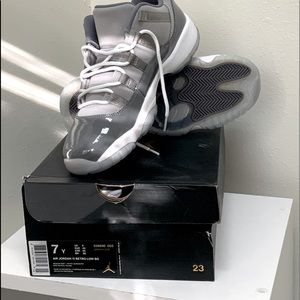 Air Jordan 11 Retro Low BG medium Grey color